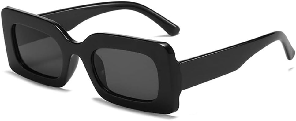 

Винтажные прямоугольные цветные солнцезащитные очки для женщин, модные градиентные очки, солнцезащитные очки UV400 для мужчин, голубые и фиолетовые солнцезащитные очки generic, Black Grey