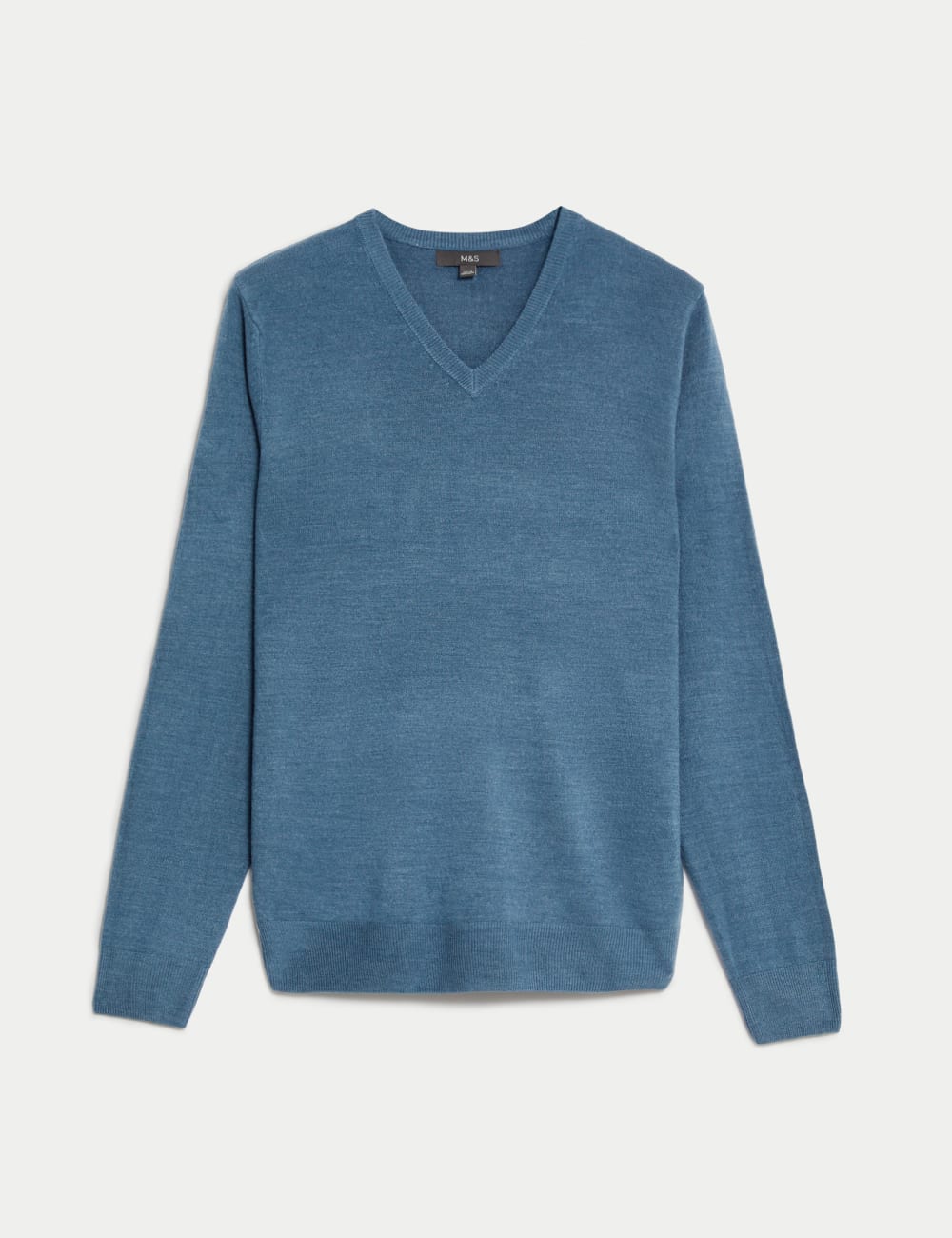 

Джемпер Cashmilon с V-образным вырезом Marks & Spencer, цвет Denim