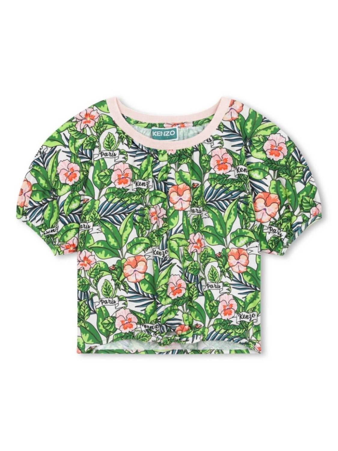 

Kenzo Kids футболка с принтом, зеленый