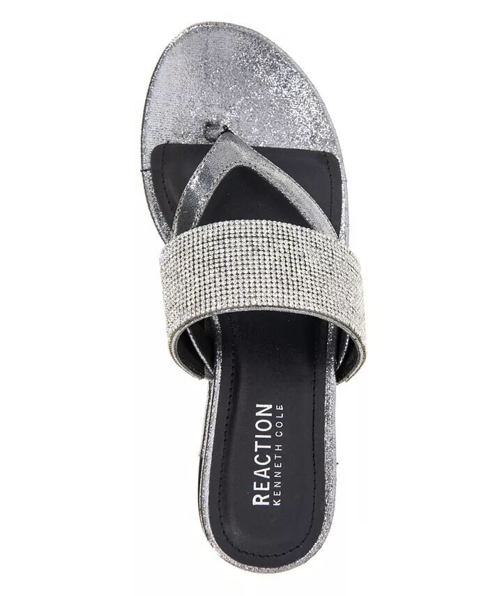 Женские босоножки на танкетке Pepea Cross Jewel Kenneth Cole Reaction, серый — фото 4