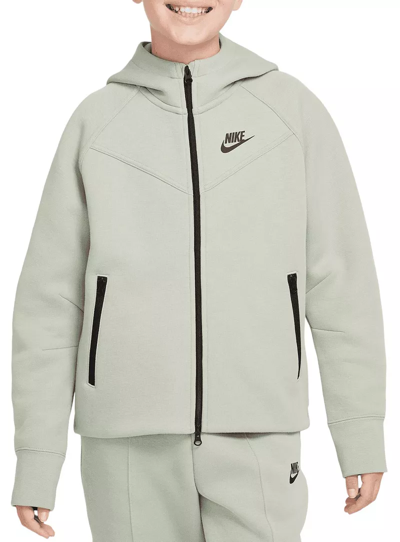 

Худи из технического флиса с молнией во всю длину Nike Sportswear для девочек, цвет Jade Horizon
