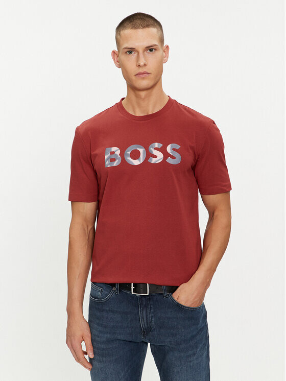 

Футболка стандартного кроя Boss, красный