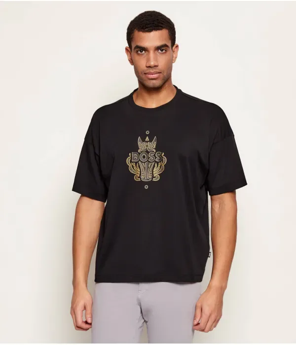 Футболка Wen_CNY regular fit Boss, черный