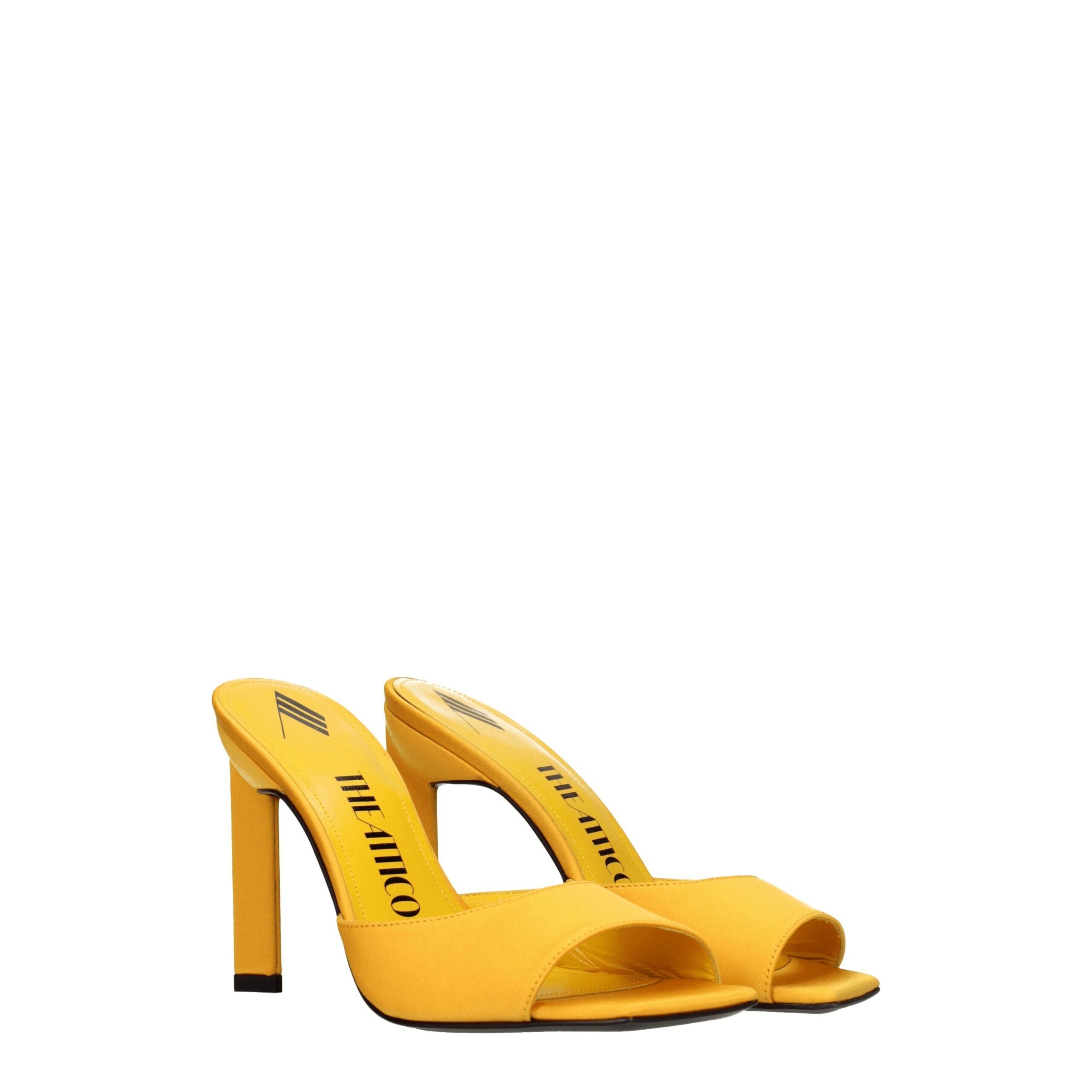 The Attico Satin Women's Sandal, оранжевый — фото 2