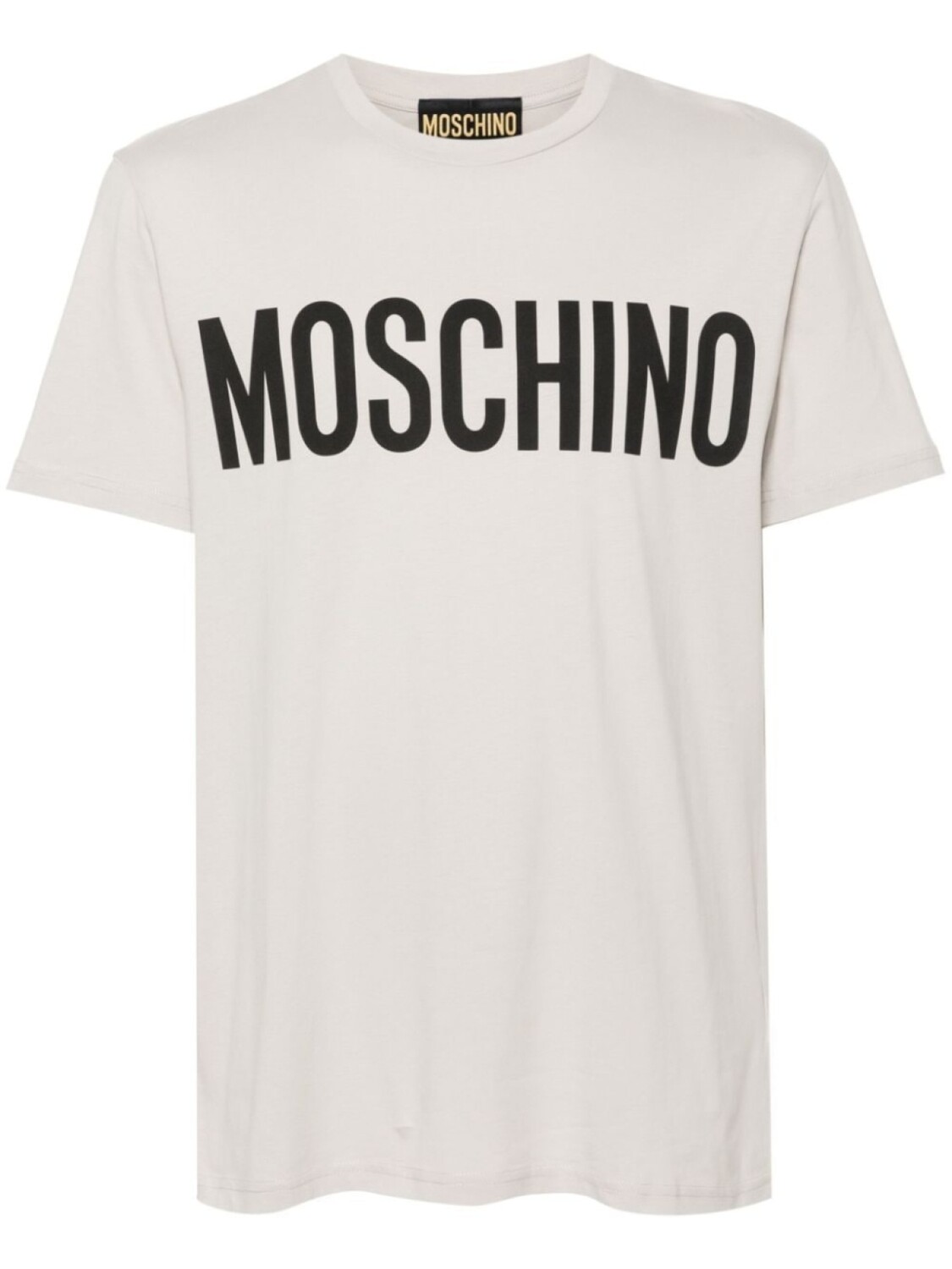 

Moschino футболка из хлопчатобумажного джерси, серый