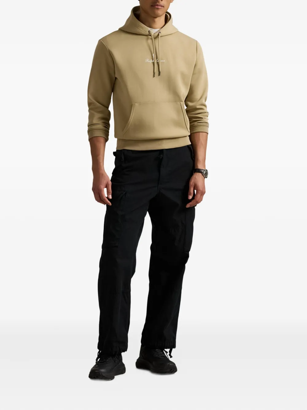 Худи с вышитым логотипом POLO RALPH LAUREN, нейтральный — фото 2