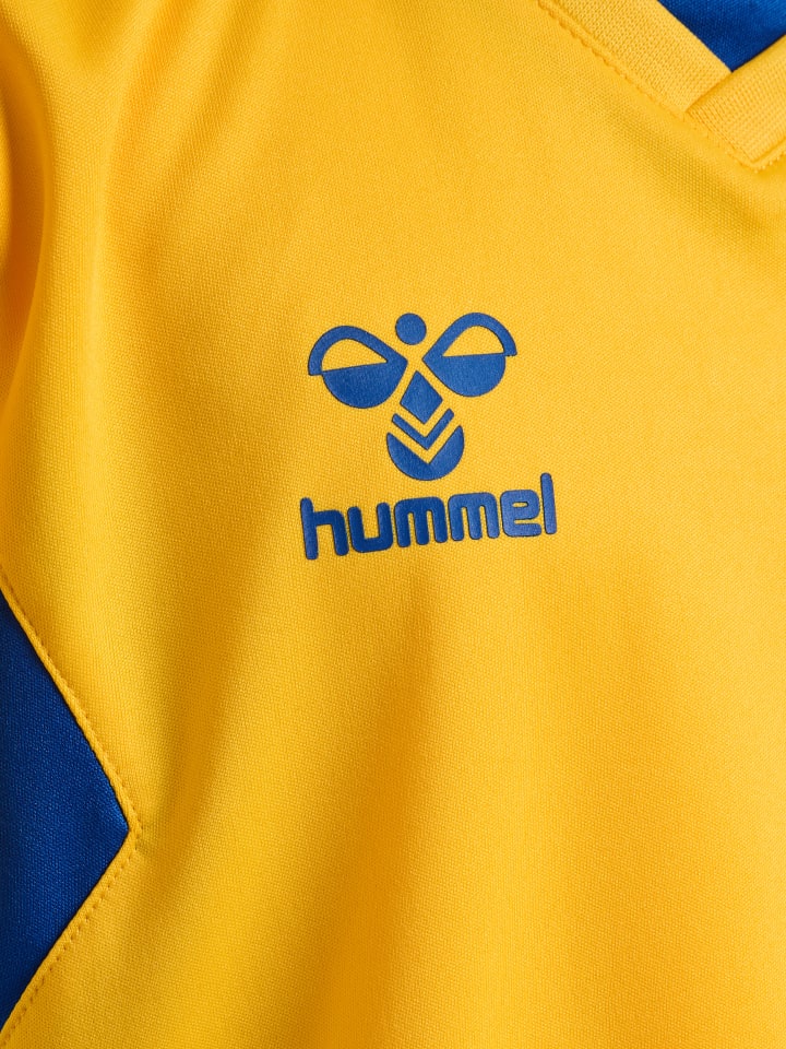 Футболка Hummel Hmlauthentic Football Kids в цвете SPORTS YELLOW/TRUE BLUE Hummel — фото 3