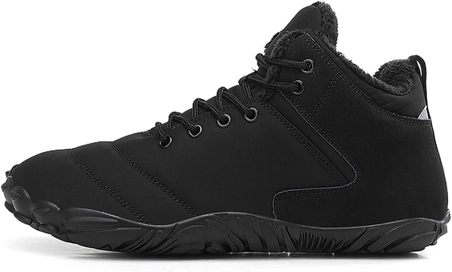 

Мужские зимние ботинки для походов, противоскользящие ботинки с широкой носочной частью, зимние кроссовки для походов Generic, черный