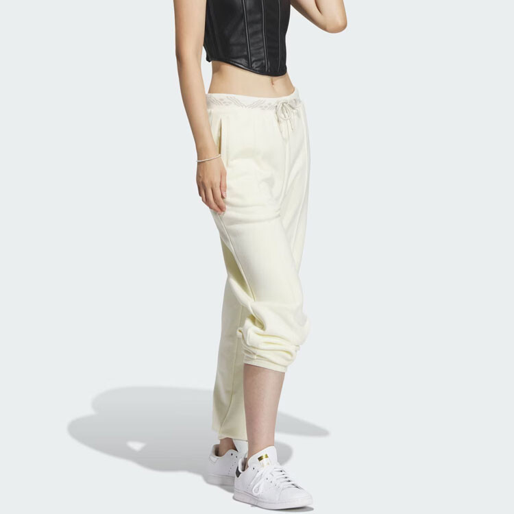 FEIFEI RUAN CO-BRANDED MODEL Трикотажные спортивные брюки женские белые Adidas Originals — фото 4