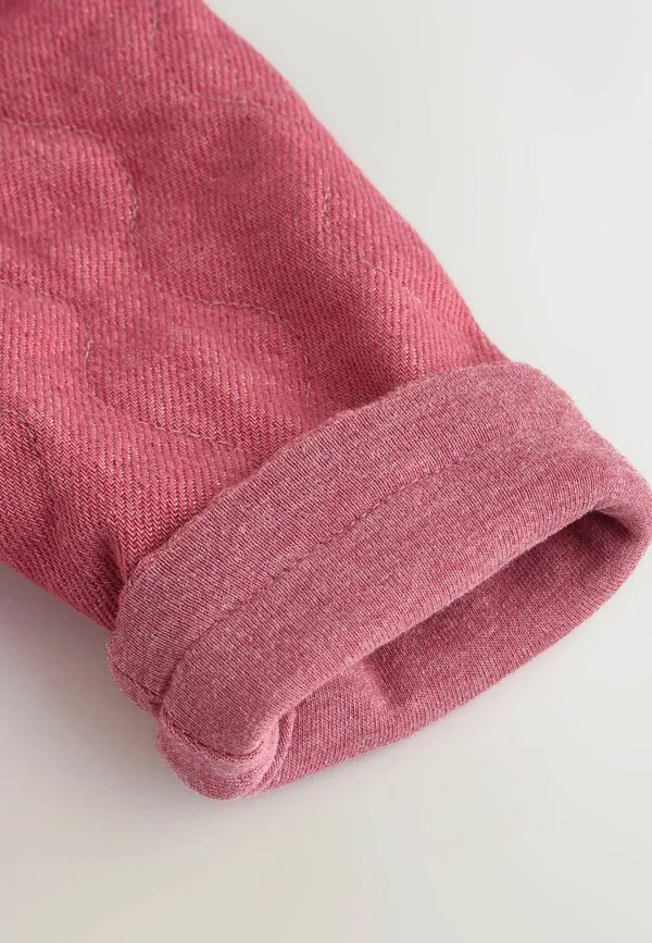 Стеганая джинсовая куртка стандартного кроя Next, Pink — фото 4
