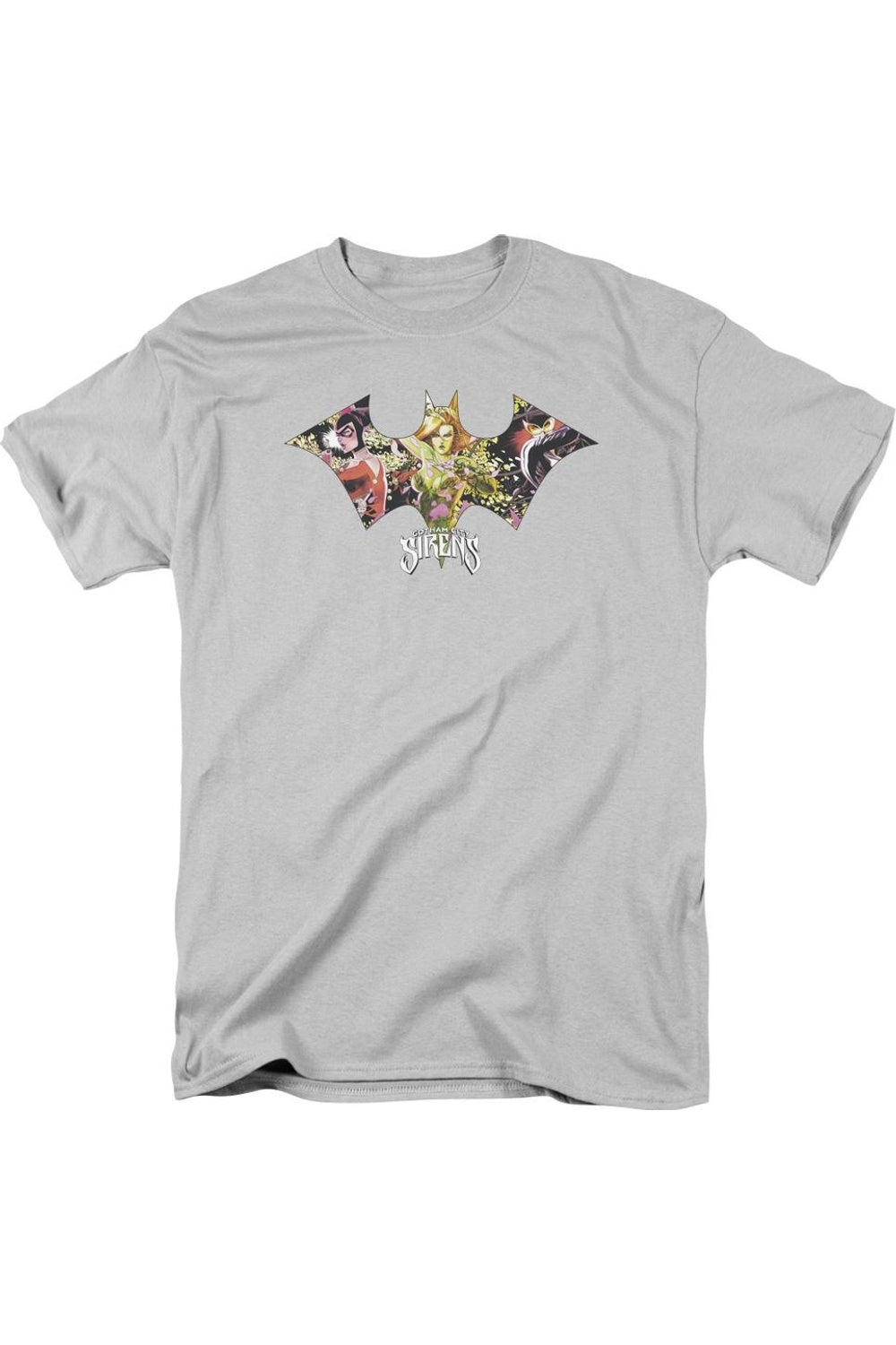

Футболка Batman Sirens Bat с коротким рукавом для взрослых Gildan, серебряный