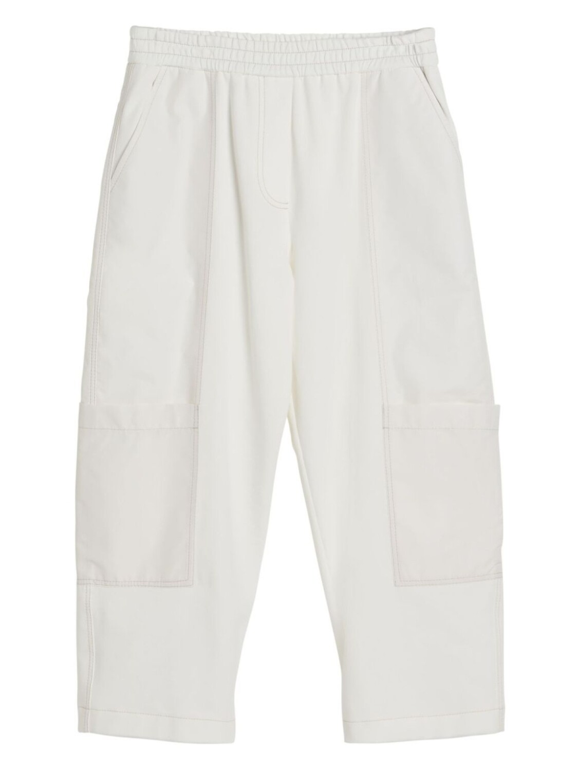 

Brunello Cucinelli Kids брюки Baggy Utility, белый