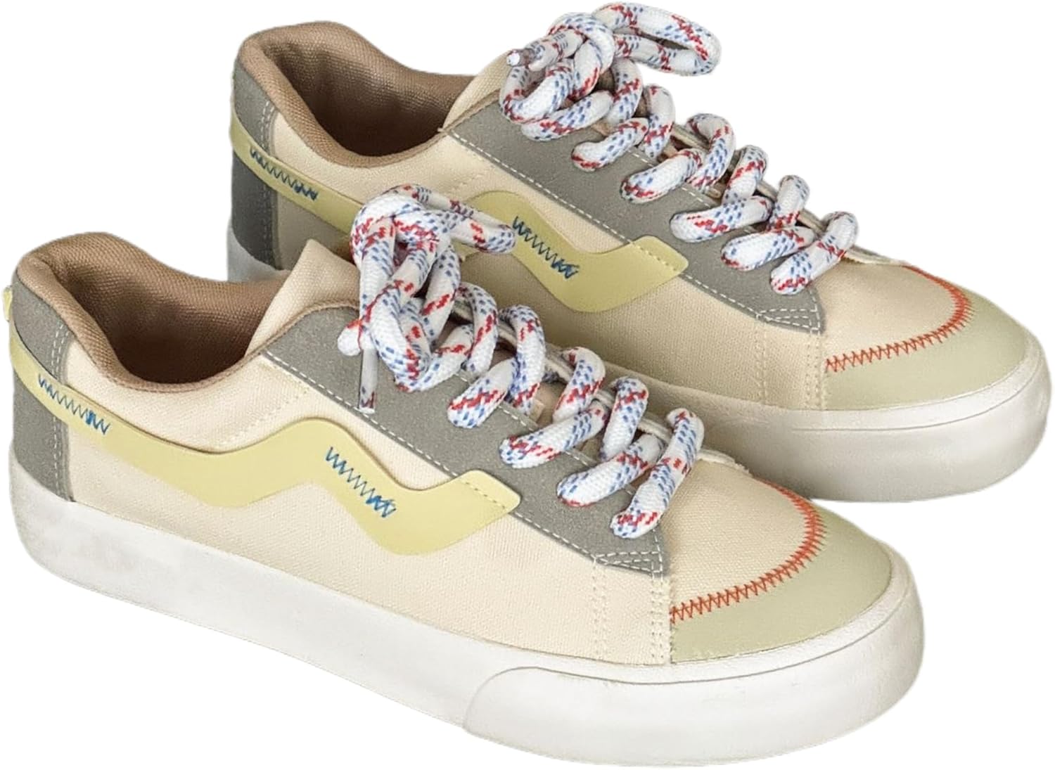 

Мужские модные низкие повседневные спортивные кроссовки - ретро-шнуровка, подошва из ПВХ, удобная и приятная к коже подкладка. Подходят для ежедневного ношения и активного отдыха на улице. Универсальны для любого сезона Clolinde, бежевый/хаки