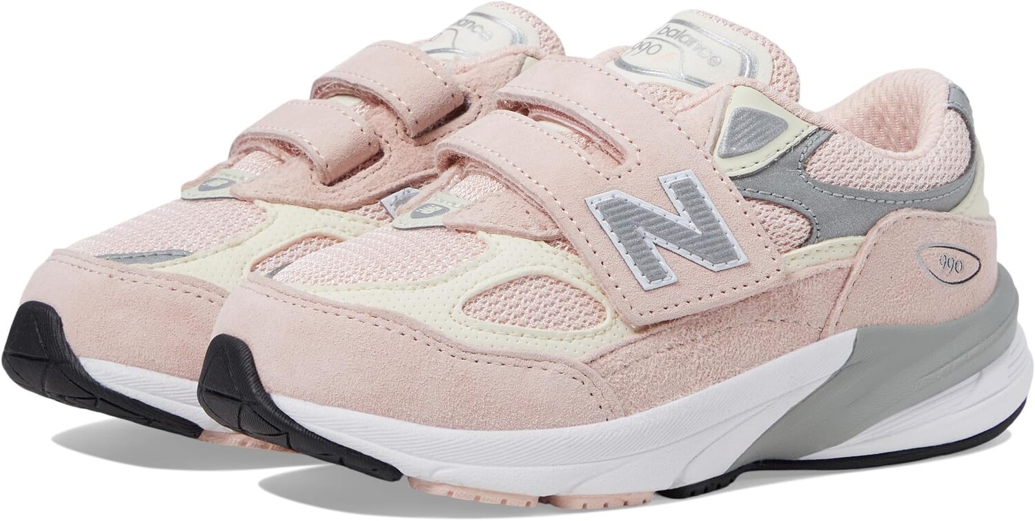 

Кроссовки 990V6 Hook-and-Loop New Balance, цвет Pink Haze/White
