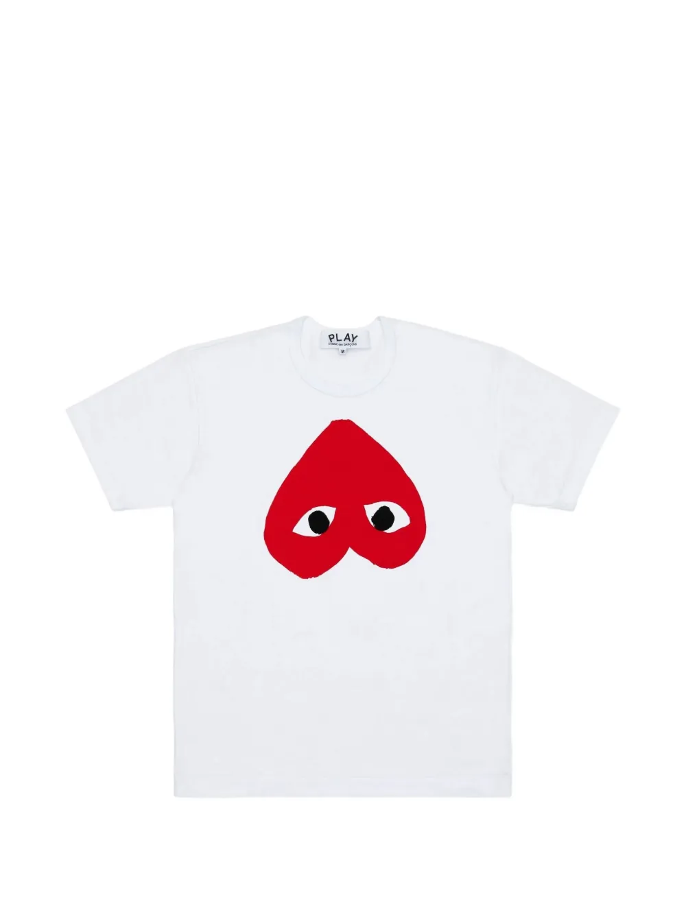 

Футболка с круглым вырезом и принтом "глаз-сердце" Comme Des Garçons Play, белый