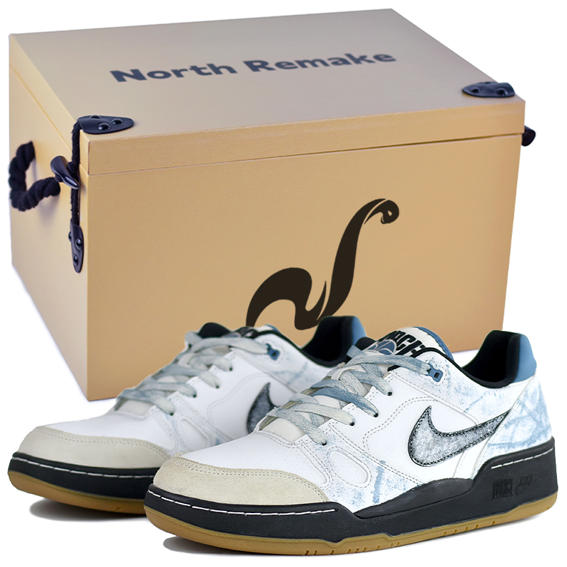 

Nike Кроссовки для скейтбординга Full Force Low Top, мужские, сине-белые