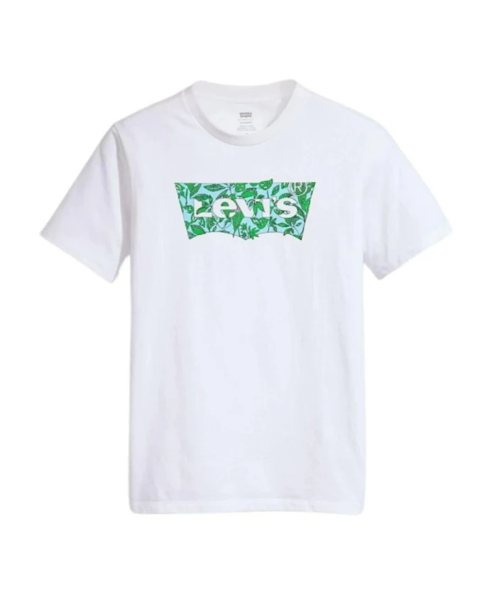 

Футболка с круглым вырезом и графическим принтом Levi'S, белый