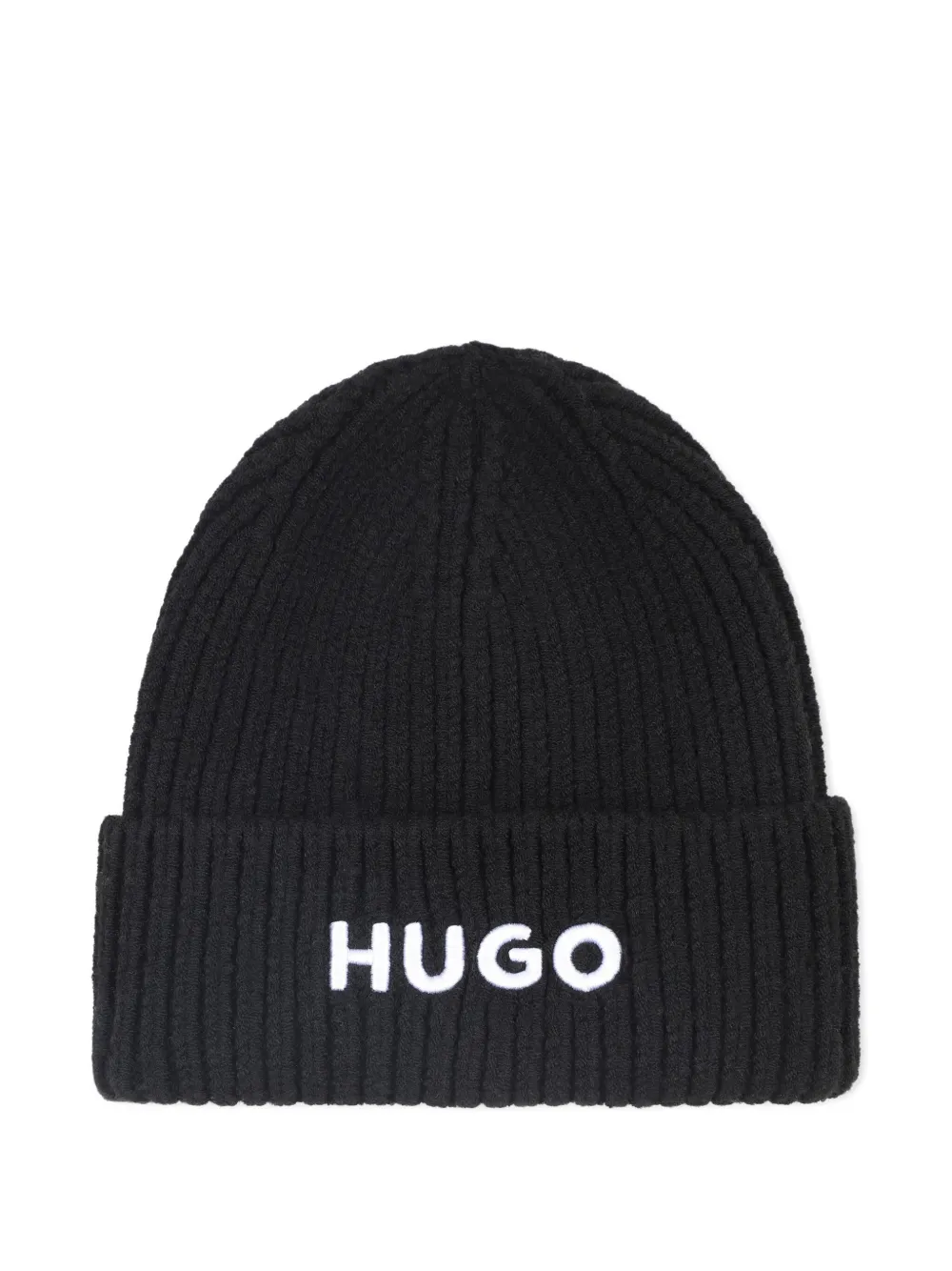 

Шапка бини с вышитым логотипом HUGO KIDS, черный