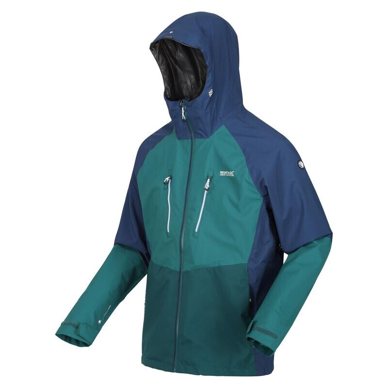 

Мужской походный дождевик Regatta, цвет moosgrün/berlinerblau/blau