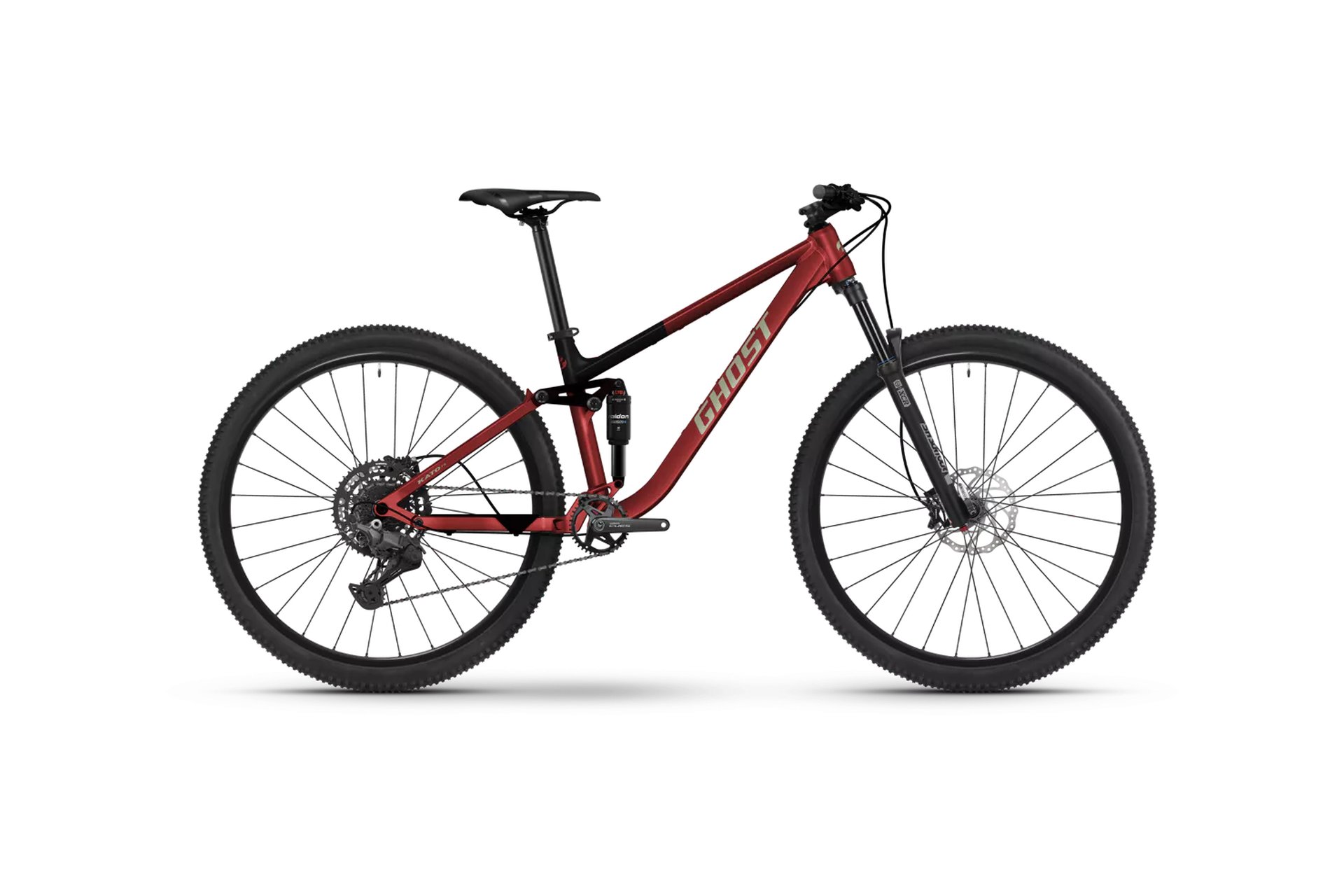 

Горный велосипед Ghost Kato fs - 27,5 дюймов - fully - 2026, rot | deep crimson/black ink matt