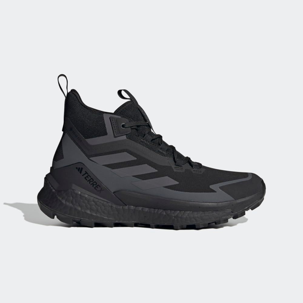 Мужские походные кроссовки adidas Terrex Free Hiker Gore-TEX 2.0, черный/серый — фото 2