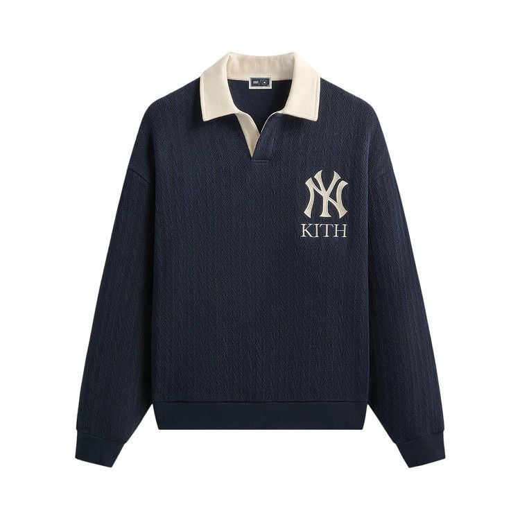 

Толстовка Kith For The New York Yankees Cable Fleece Nelson Sweatshirt, Nocturnal
