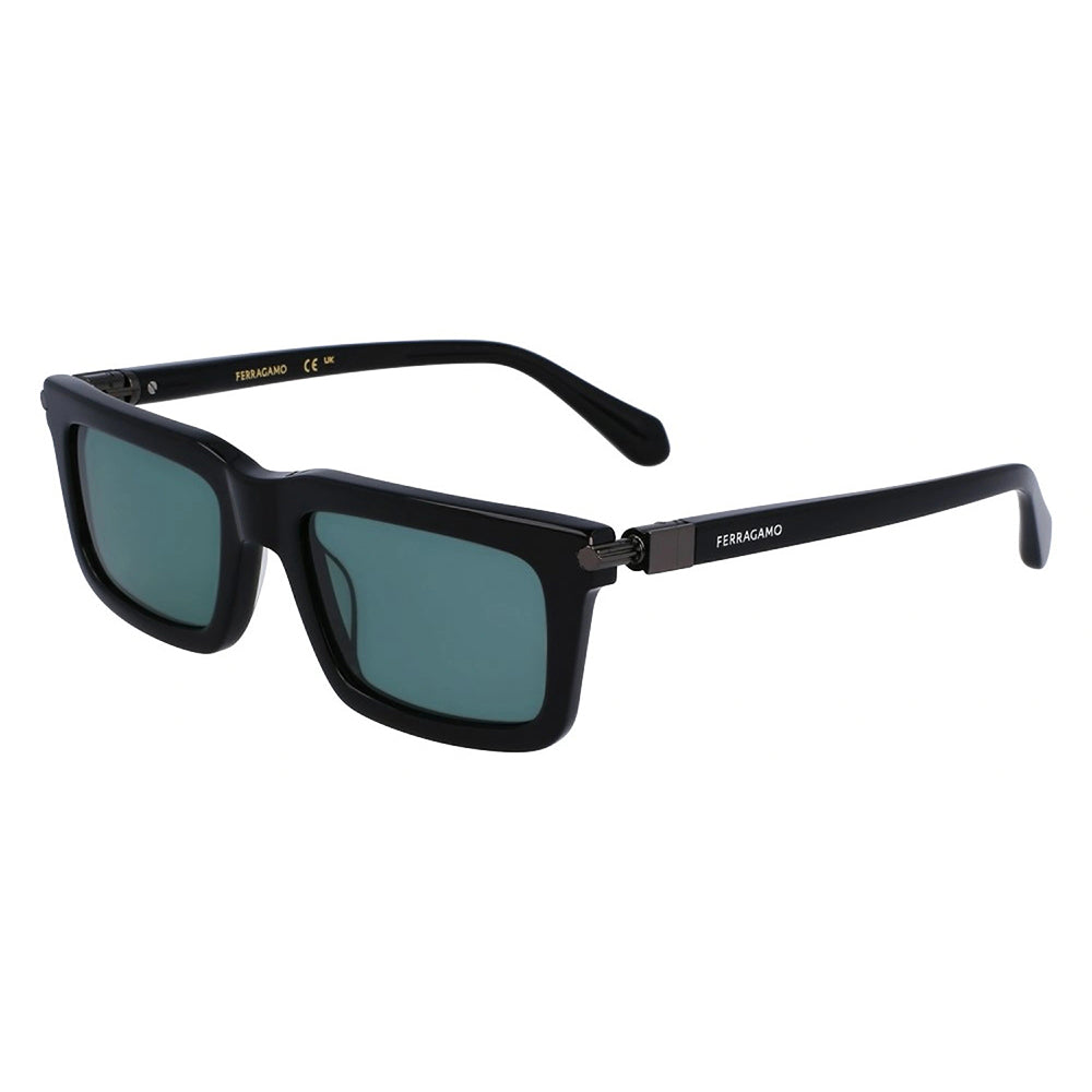 

Salvatore Ferragamo SF 2015S 001 53 мм Мужские прямоугольные солнцезащитные очки, черный