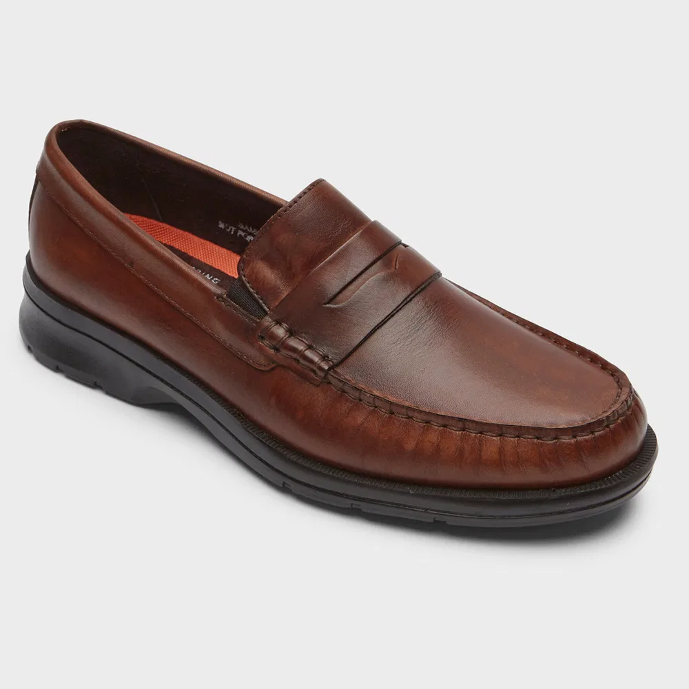 Мужские лоферы пенни Rockport Palmer Penny чёрные