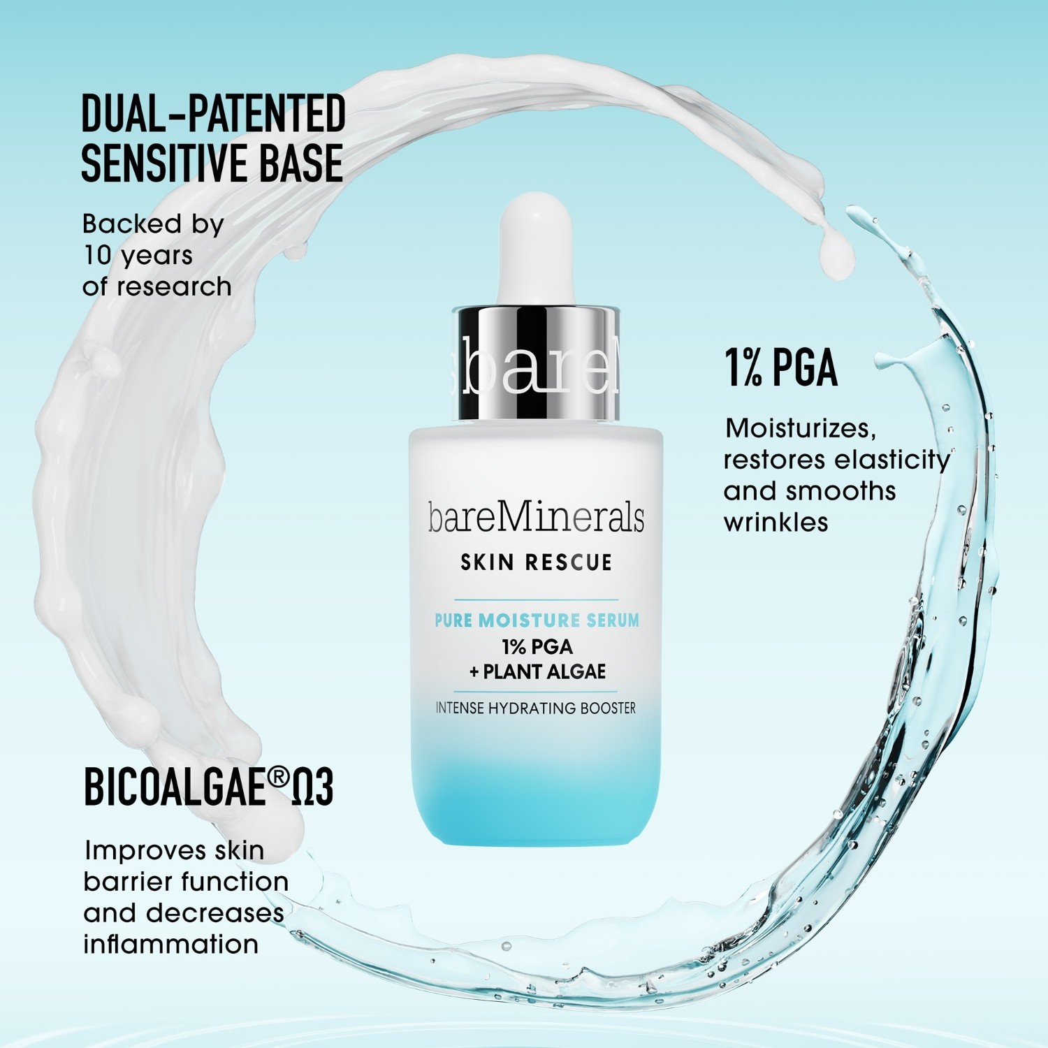 Сыворотка bareMinerals — Для лица skin rescue pure moisture , объем, 30 мл — фото 3