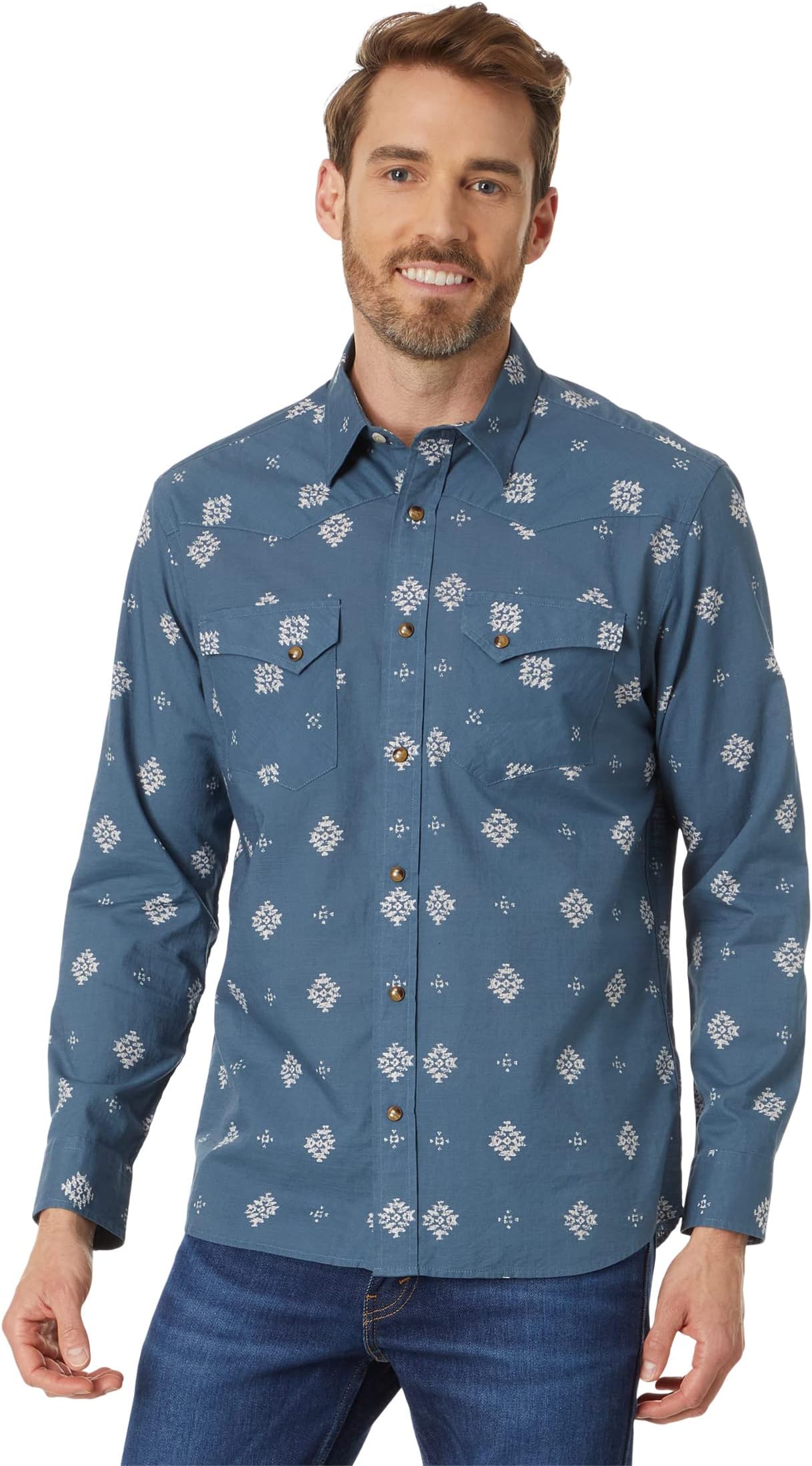 

Рубашка Pendleton Laramie Shirt Long Sleeve, цвет Misty Blue