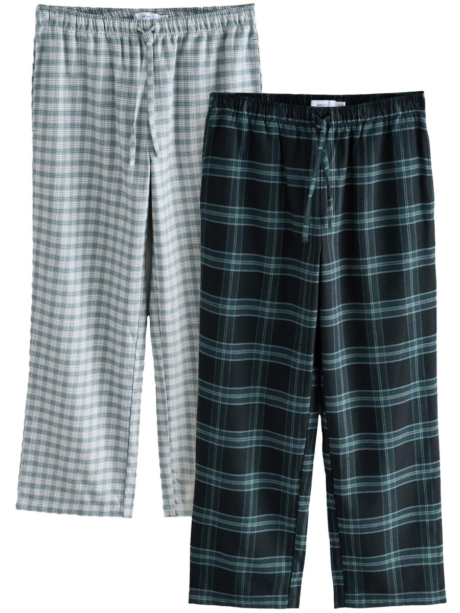 

Пижамные штаны Next, пастельно-зеленый/темно-зеленый/черный