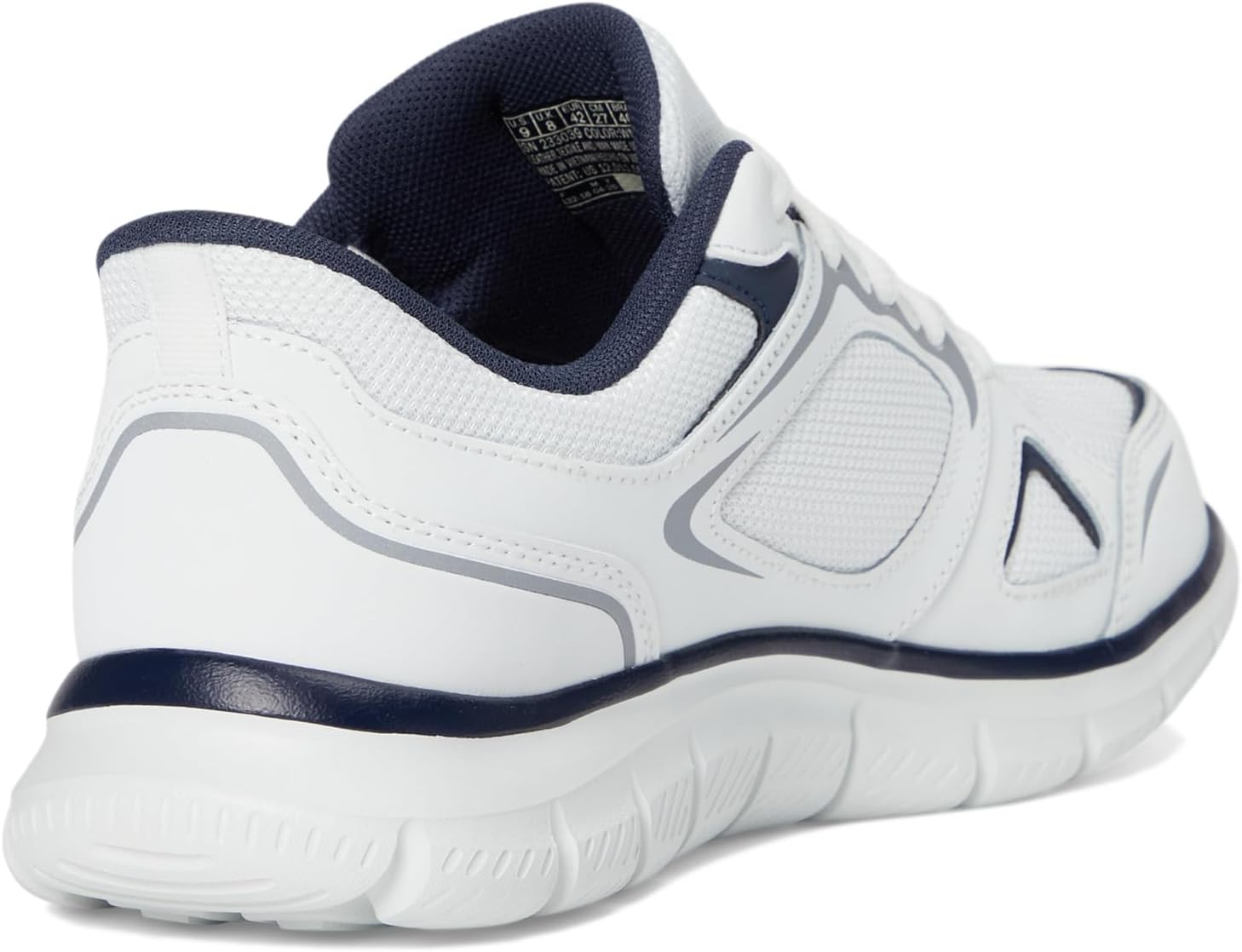 Мужские кроссовки Skechers Track Ezral без шнурков, белый/синий/темно-синий — фото 3