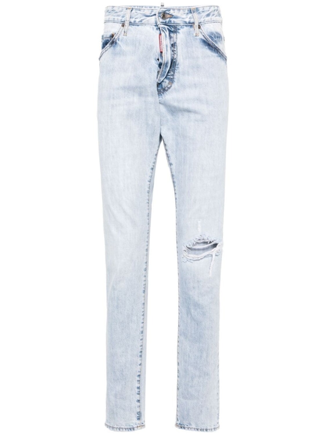 

Dsquared2 джинсы скинни Cool Guy с эффектом потертости, синий