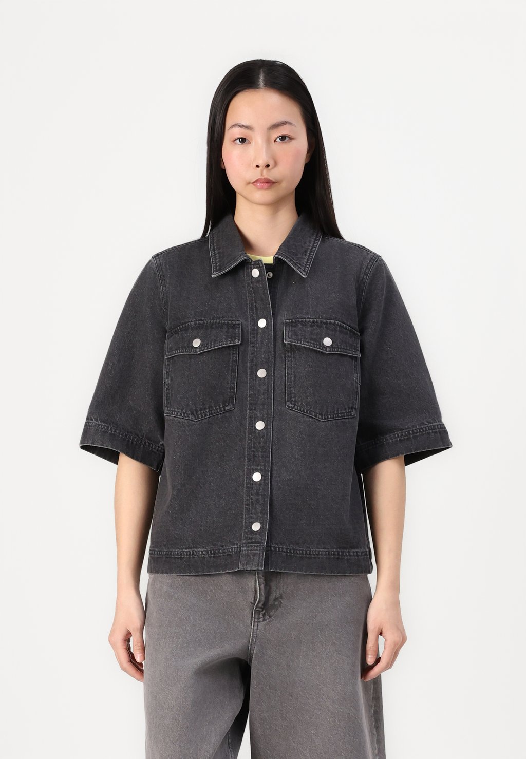

Блузка на пуговицах ONLBELLE SHIRT ONLY, деним