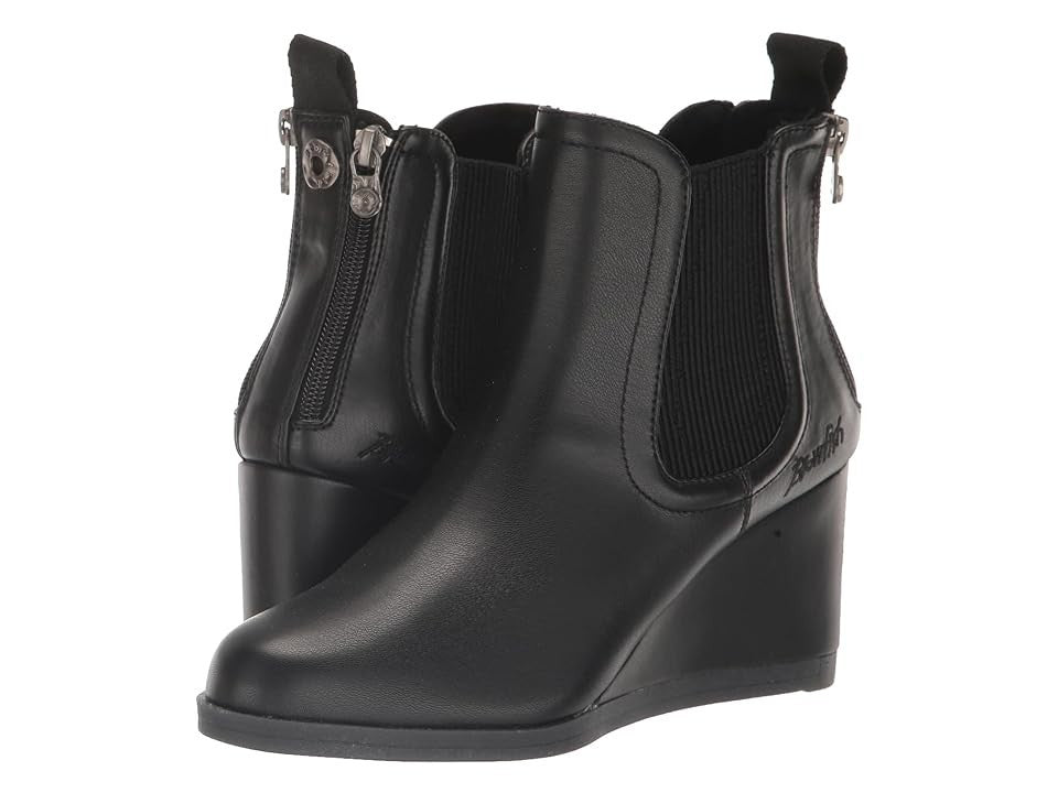 Ботинки Blowfish Malibu Praline BF-10257 женские черные на танкетке — фото 4