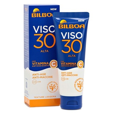 Солнцезащитный крем для лица Bilboa с защитой SPF 30. Витамин С. Легкая текстура. Увлажняющее средство против старения и пятен. Нежирная водостойкая защита. 50 мл Крем для лица SPF 30. — фото 3