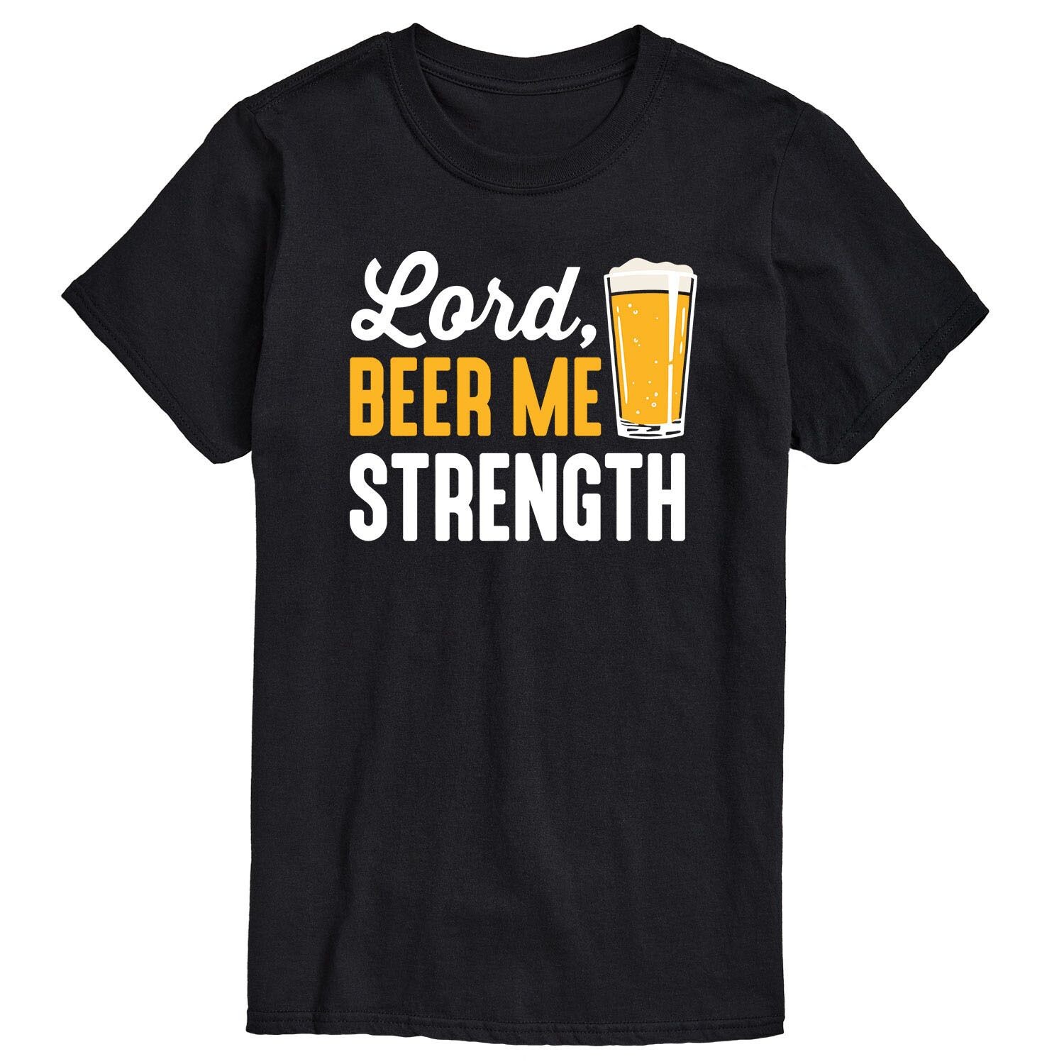 

Футболка с рисунком Big & Tall Lord Beer Me Strength License, черный