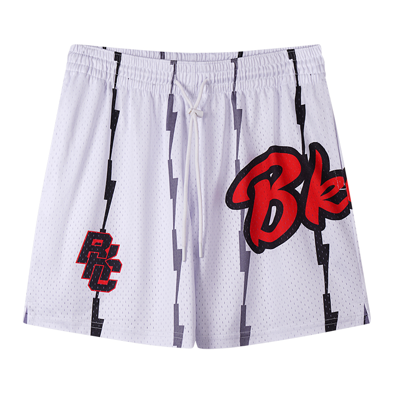 

Мужские баскетбольные шорты Unisex BKCXZICE, белый