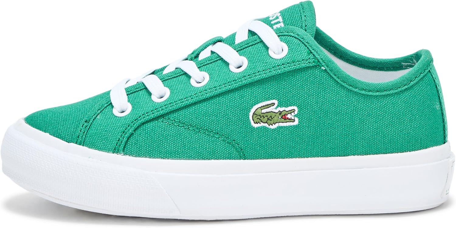 Laceste Unisex-Child детские кроссовки Backcourt Lacoste, Dark Marzipan/Dark Ginger Green/Navy Blue — фото 2