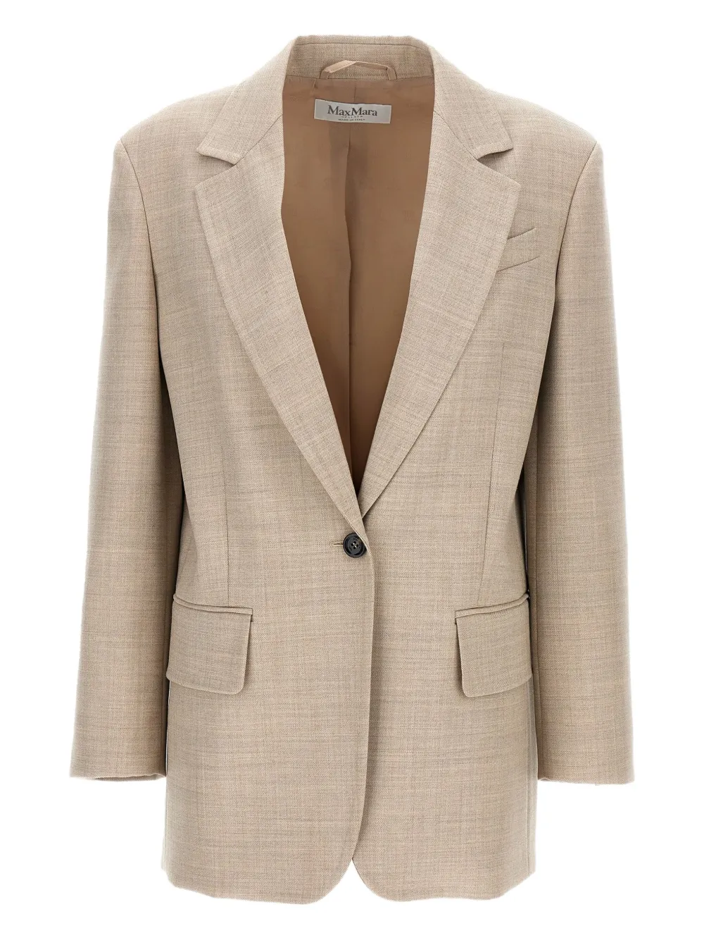 

Однобортный пиджак Rosi с карманами MAX MARA, нейтральный