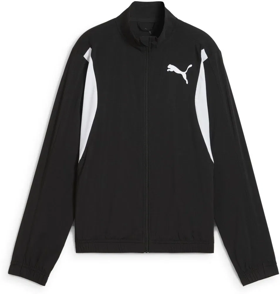 Детская тренировочная куртка, Y CROSS THE LINE JACKET 3.0, Puma, черный