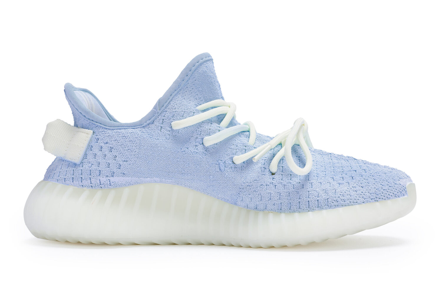 Yeezy Boost 350 V2 Противоскользящие Износостойкие Низкие Повседневные Кроссовки Унисекс Белый Синий Adidas Originals — фото 4