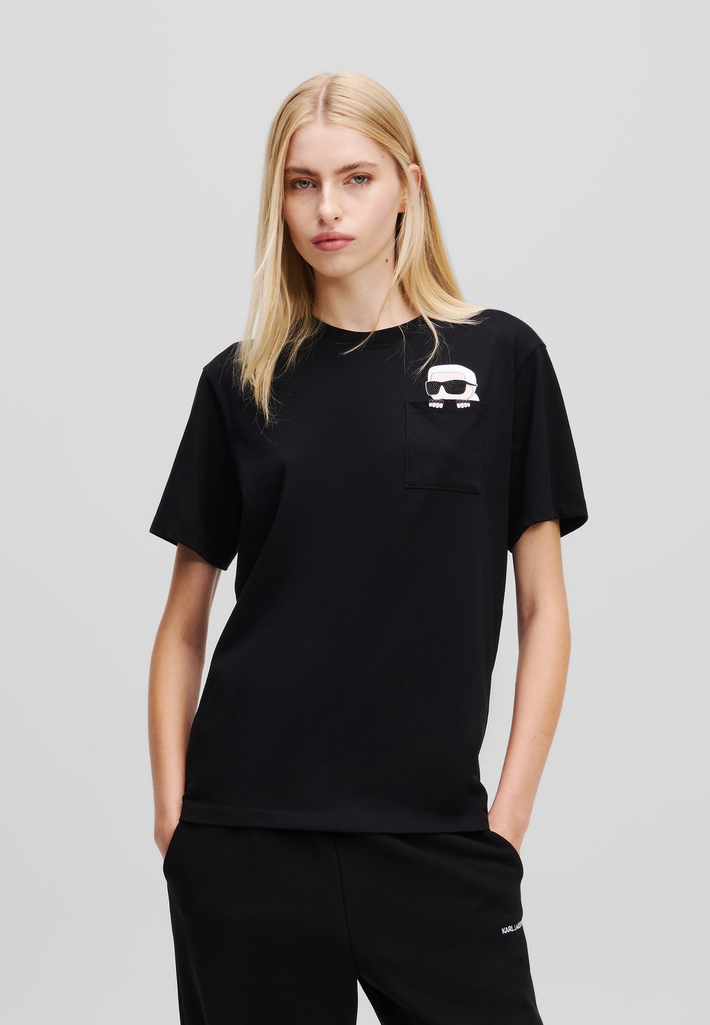 

Футболка с принтом IKON PEAK A BOO KARL LAGERFELD, черный