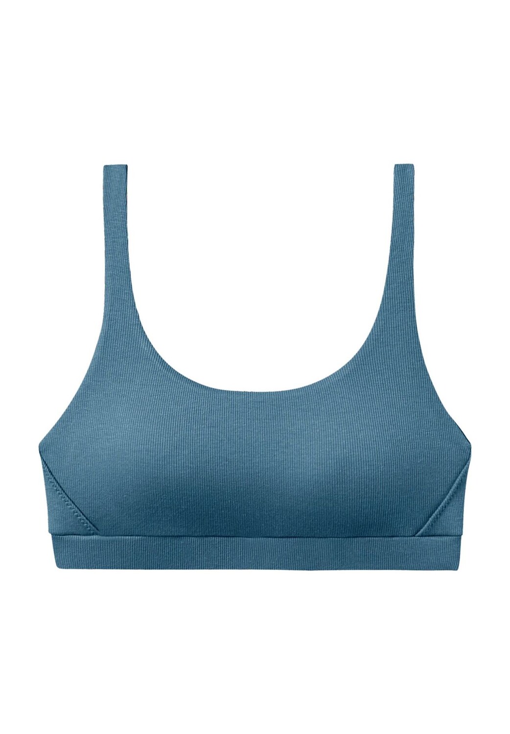 

Бюстье Pure Rib, структура в рубчик, пояс под грудью, для женщин SCHIESSER, цвет Blaugrau