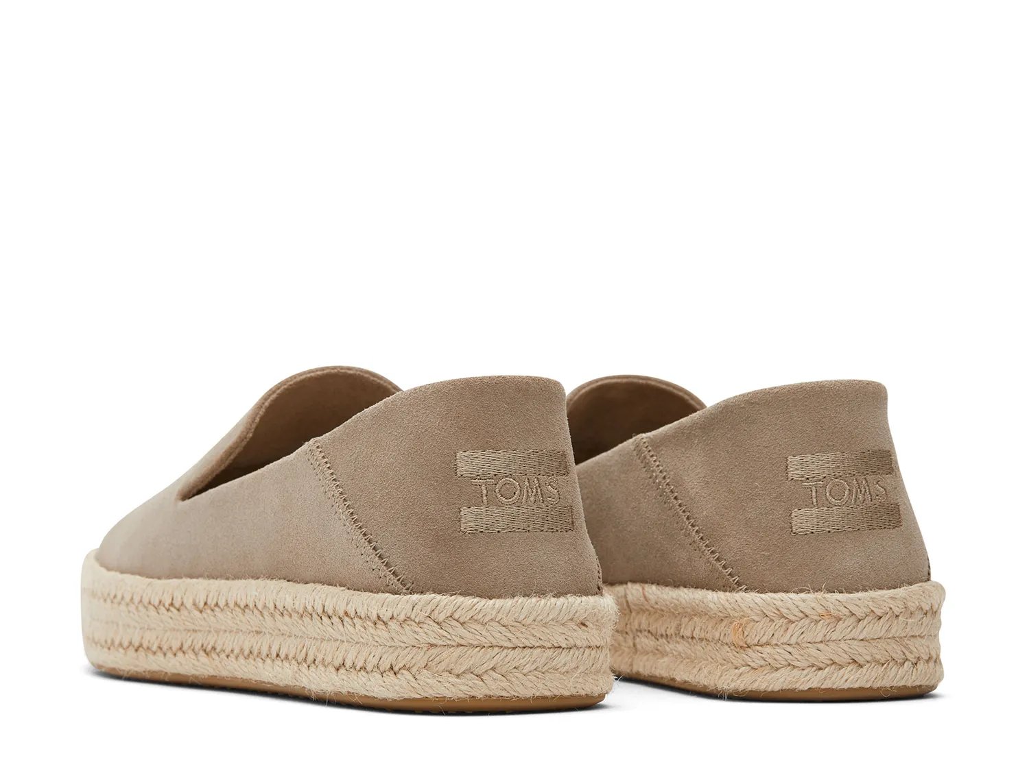 Слипоны TOMS Carolina Platform Espadrille Slip-On - Women's, серо-коричневый — фото 3