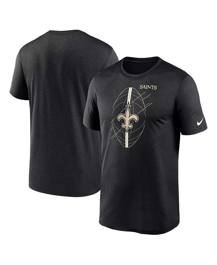 

Мужская черная футболка New Orleans Saints Legend Icon Performance Nike