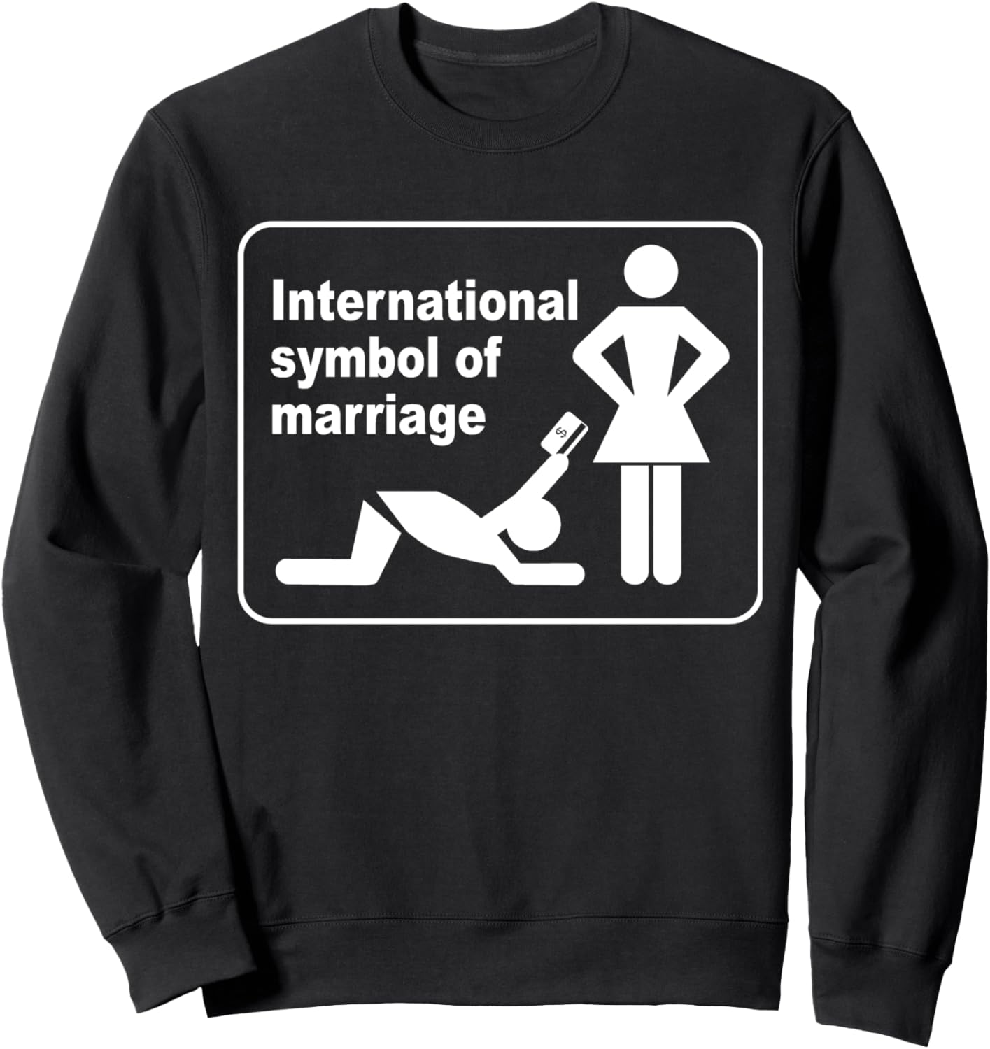 

Символ брака, просто для смеха. Толстовка Just For Lolz, черный