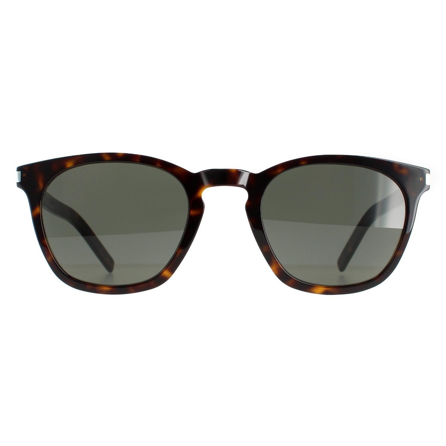 

Солнцезащитные очки Square Dark Havana Grey SL 28 SLIM Saint Laurent, коричневый
