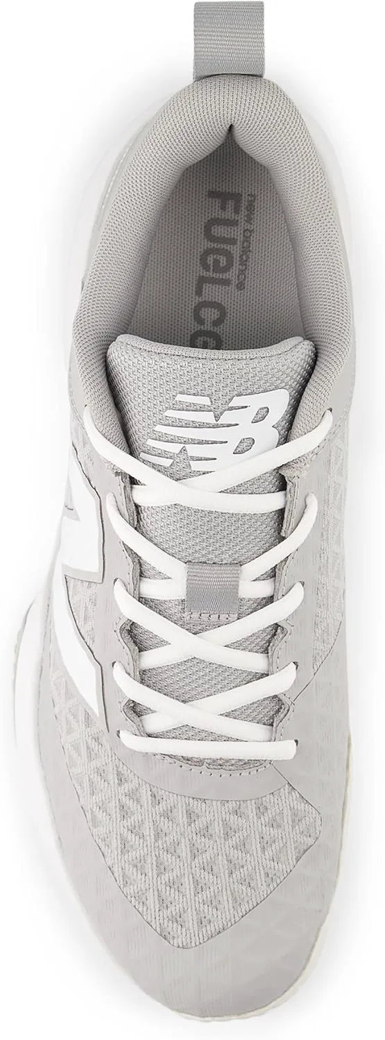 Мужские бутсы New Balance FuelCell 4040 V8 для травы, серый/белый — фото 4