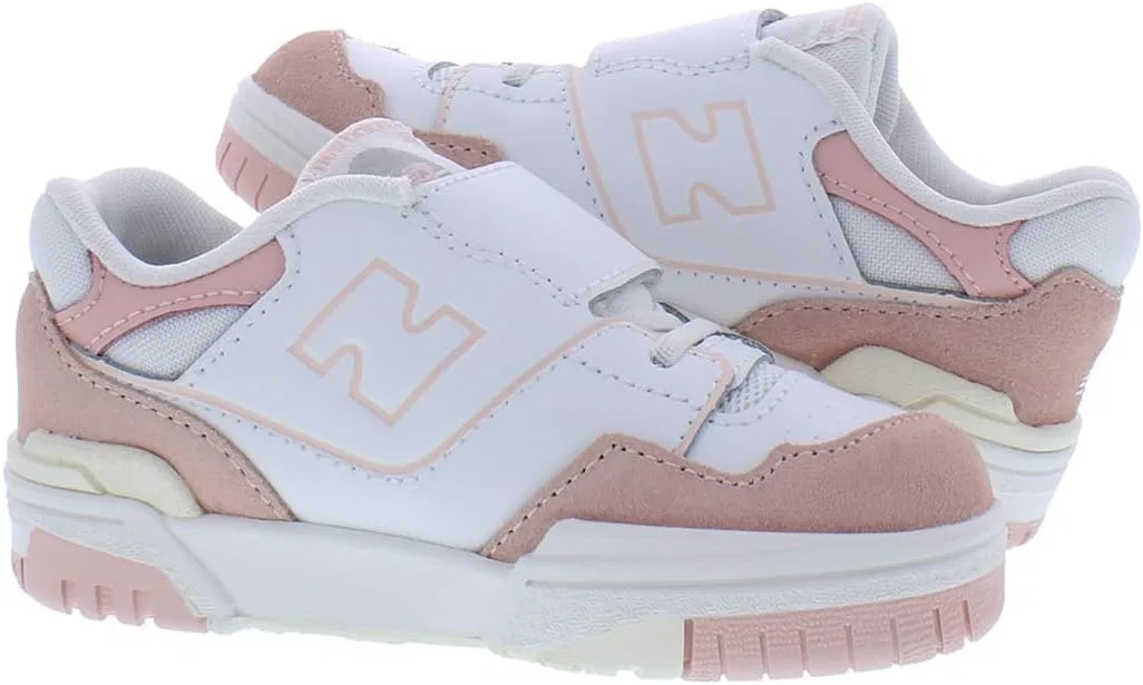 Кроссовки New Balance Kids 574 New-b V2, белый/розовый — фото 3